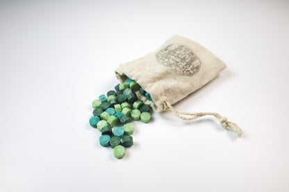 Metallic Green Wax Seal Beads