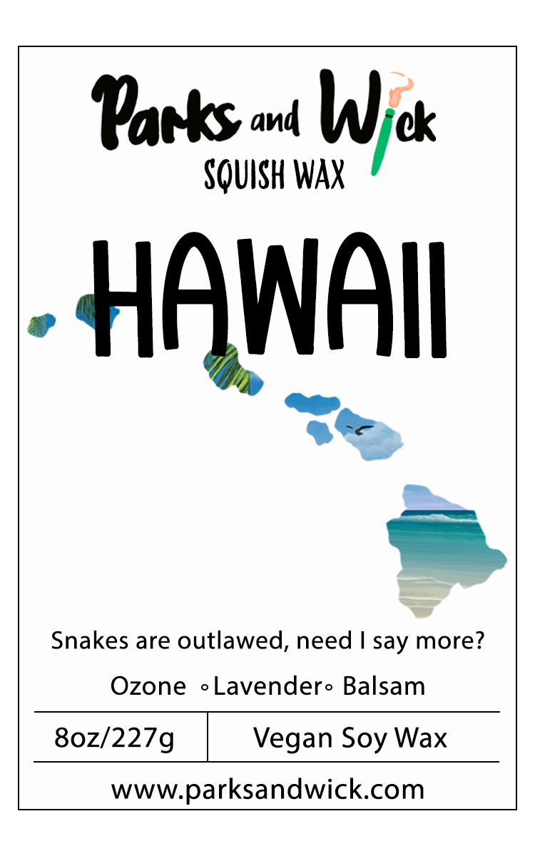 Hawaii State Squish Squeezable Wax Melt-8oz