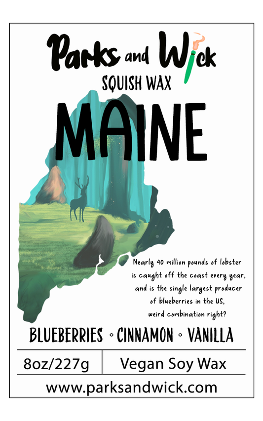 Maine State Squish Squeezable Wax Melt-8oz