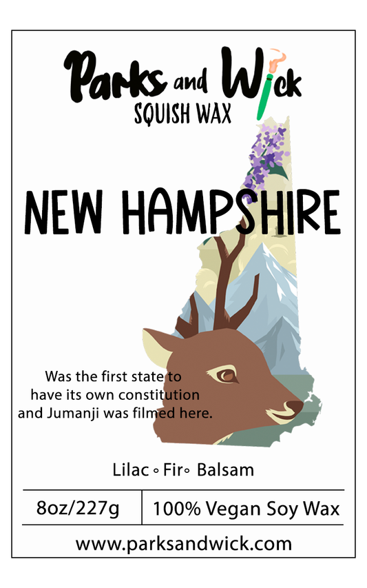 New Hampshire State Squish Squeezable Wax Melt-8oz