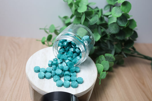 Teal Wax Beads | Teal Sealing Wax Beads | Parks and Wick